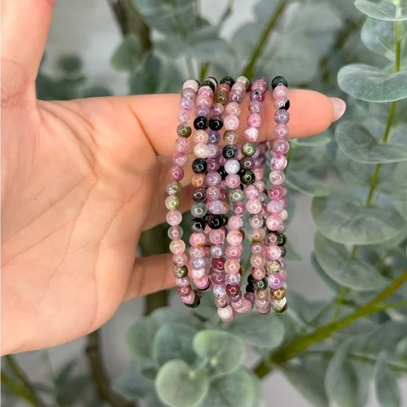 Watermelon Tourmaline Bracelet - Picture 3 of 3